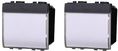 gloca Set 2 Pulsante 2P Portanome Compatibili Con Serie Living
