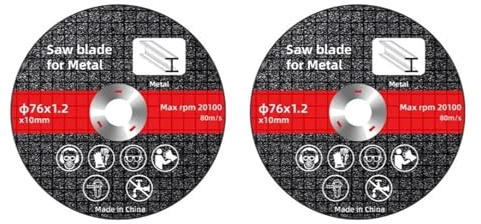 2-30 Pezzi Da 76 Mm Di Dischi Da Taglio For Metallo, Levigatura, Smerigliatura, Mole Circolari Da Taglio, Lame For Seghe(2pcs)