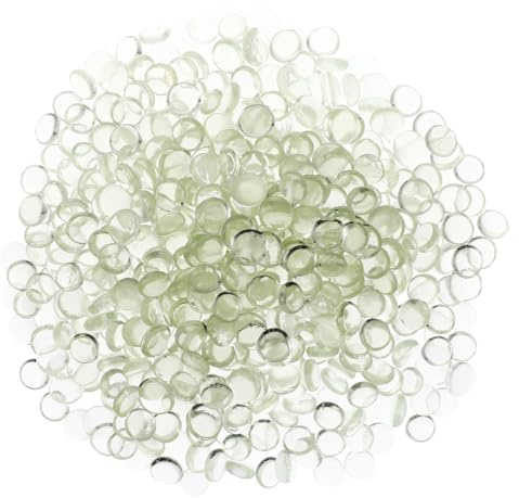 OSALADI Perles De Verre Transparentes 17-19mm 500 Pièces Pierres Décoratives Plates pour Vases Remplissage Intérieur Bricolage