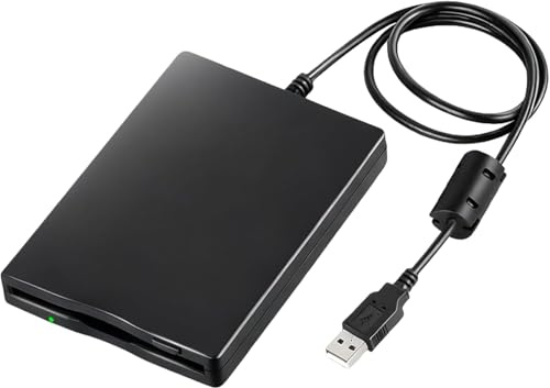 Unidad de disquete externa USB portátil FDD 1,44 MB 3,5 pulgadas, Slimline Floppy Disk Drive Lector de tarjetas externo, accesorios de ordenador, extraíble externo, compatible con PC y MAC, Plug and
