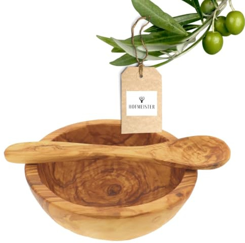 Hofmeister Holzwaren Lot de 2 bols à céréales en bois d'olivier 21 cm