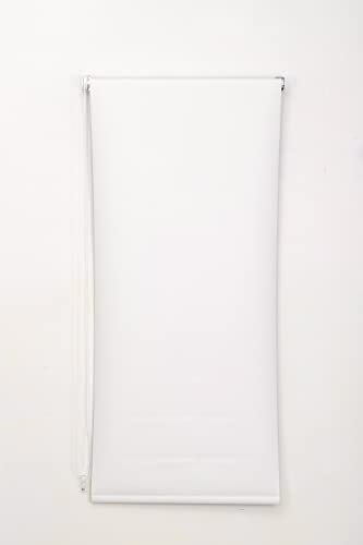 Funky Gadgets Verdunkelungsrollo, Fensterschutz, einfache Montage, Thermo-Rollo, 3 Durchgänge, Verdunkelungsstoff, für Raumverdunkelung, Metallrohr, cremefarben (90 cm breitx165 cm lang)