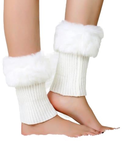 1 Paar Beinwärmer Stulpen Legwarmers Winter Gestrickt Beinwärmer Stulpen Socken Warme Kurze Beinwärmer Gestrickte Bein Wärmer Legwarmer für Damen Mädchen Modische Overknee-Socken