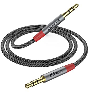 ANYPLUS Aux kabel, 【0.5M】 3 5 klinke auf 3 5 klinke Audiokabel,Fischdraht Nylon Geflochten High-Quality Cable for Smartphone Headphone, Speaker, Car, Stereo, MP3, etc