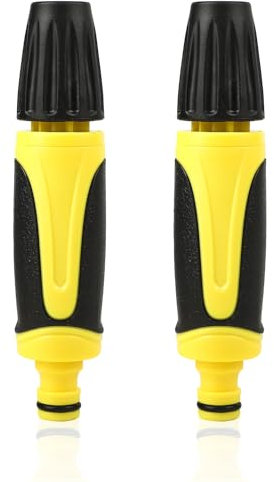 2 PCS Hose Nozzle | High Pressure Garden Hose Nozzles & Spray Guns | 360 Degree Rotating Nozzle Heads Hose Pipe Nozzle for Car Wash Garden Irrigation