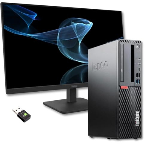 Lenovo PC Computer Completo ThinkCentre Con Monitor 27 Pollici IPS Ultra Slim | Intel Core i5 8500 | DP USBC | 16 GB | 512GB | Win 11 Pro MS Office 2021 Professional Garanzia 36 mesi (Ricondizionato)