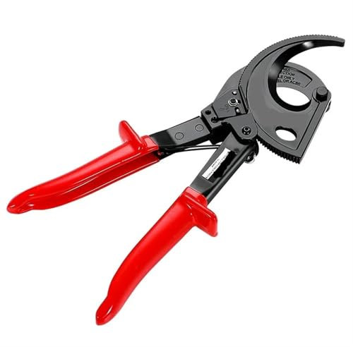 MOHUIED Ratschen-Kabelschneider, Hochleistungs-Drahtschneider for Aluminium-Kupferkabel bis 400 mm², Ratschen-Drahtschneide-Handwerkzeug Kabelschere Ratsche(Type 520A)