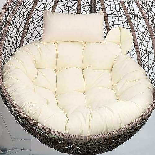 Ersatz-Sitzpolster für Eierstuhl, weiche und dicke Sitzpolster für Gartenschaukel, bequeme Hängematte, Stuhlkissen für Terrasse, Weidenkorb, Rattan, Outdoor-Kissen