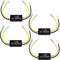 4 Piezas 12V Motocicleta LED Resistencia de Potencia, Intermitentes Moto Homologados, Señal de Giro Intermitente LED, Adaptador de Indicador para Motocicleta Moto Scooter