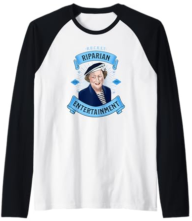 Mrs Hyacinth Bucket Riparian Entertainment Raglan Baseball Tee