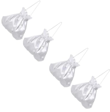 NIYANGLE 2 Sätze Hochzeitsgeschenktüten Weiße Kordelzug Süßigkeitentaschen Für Hochzeiten Jubiläen Und Verlobungen Für Gastgeschenke Und Kreative Verpackungen 2 Stück * 2