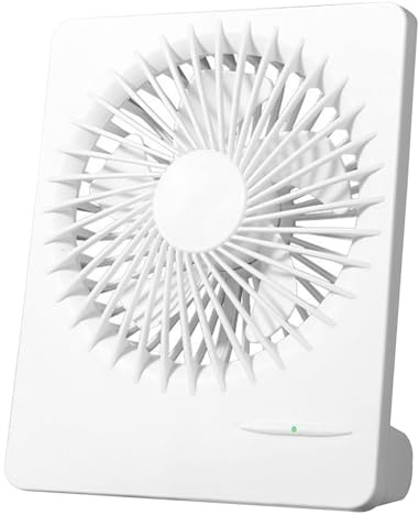 Ventilador de escritorio pequeño – Ventilador de mesa portátil de carga rápida | Mini Coller personal plegable | Con 3 velocidades para el hogar, cocina, dormitorio, oficina, campamento y al aire