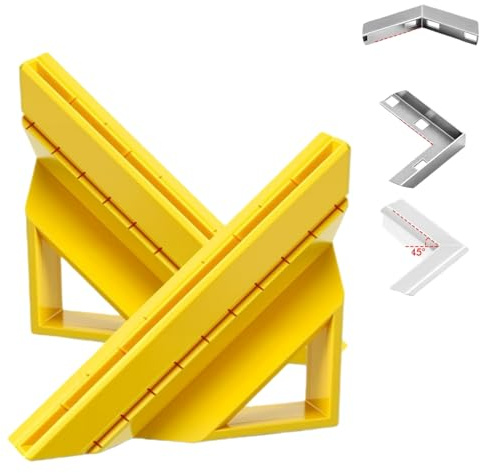MENDUNER Tile Edge Trim Cutting Tool, Tile Tool for Installation, Precise 45-Degree Miter Cut Tile Trim Square, for Pro and Beginner
