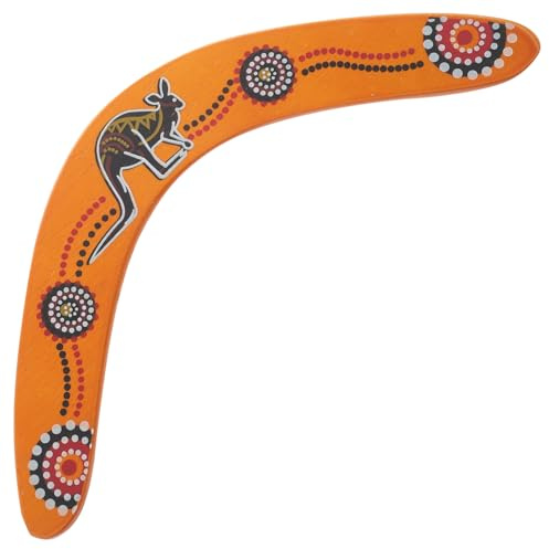 BESPORTBLE Boomerang in Legno Forma V Professionale per Sport all Precisione Manovrabile per Adulti e Attrezzatura Outdoor