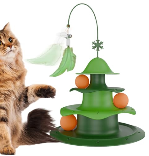 Generisk katt bolltorn | Med teaser tillbehör | Inomhus kattboll torn tänkande leksak – för små och medelstora kattungar för, inomhus, lägenhet, rörelse och jakt