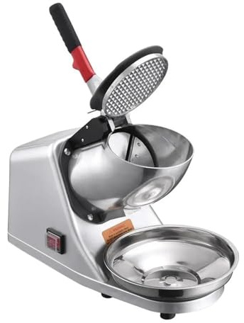 Trituradora De Hielo Eléctrica Doble Hoja, Máquina For Hacer Conos Nieve, Afeitado 2200RPM, Doméstica Y Comercial RefrigeracióN De Alta Eficiencia