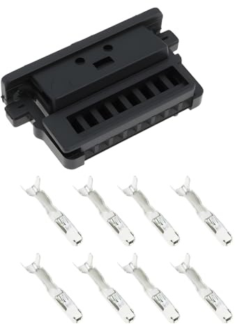YINETTECH Conector Eléctrico 8 Pines Kit de Reparación 3D0972708A 3D0 972 708A Compatible con Volkswagen Compatible con Audi