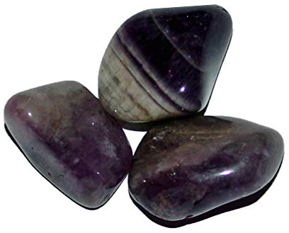 Trommelsteine Handschmeichler Wassersteine je 3 Stück in vielen verschiedenen Steinarten (Amethyst)
