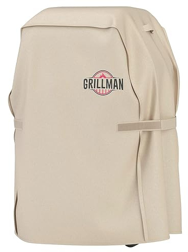 Grillman Grill Abdeckhaube Gasgrill Grillabdeckung Regendicht BBQ Abdeckung Cover Schutzhülle Haube Staubdicht Grill Abdeckplane Grillschutz 76 x 66 x 109cm - Braun