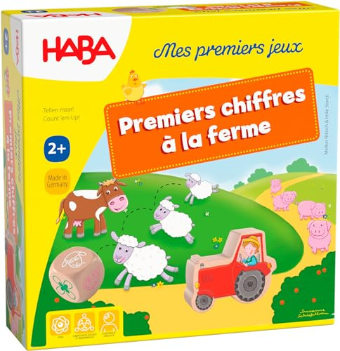 HABA – Meine ersten Spiele – erste Zahlen auf dem Bauernhof – 305879 – Zählen Lernen, 2 Jahre und älter