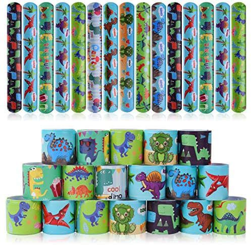 flintronic 30pcs Slap Bracelets à Claquer, Slap Bandes pour Enfants, Bracelets Snap Multicolores pour Enfants, Garçons, Filles, Anniversaire, Slap Bands Slap Bracelets Enfant pour l'anniversaire