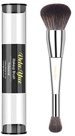 Vela.Yue Dual Ended Foundation Concealer Makeup Brush Liquid Cream and Powder Complexion Perfector for Eyes Face