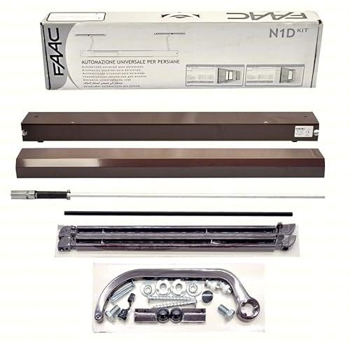 Dieffematic Automazione Persiane Night One Day Radio Senso Kit - Universale 1/2 Ante, Rilevamento Ostacoli, Marrone