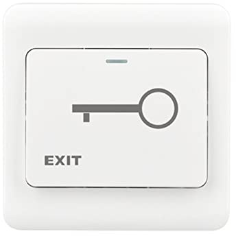 Button Switch Automatic Reset Release Switch Flush Mounted Door Release Button for Automatic Doors Access Control Systems and Doorbell Systems