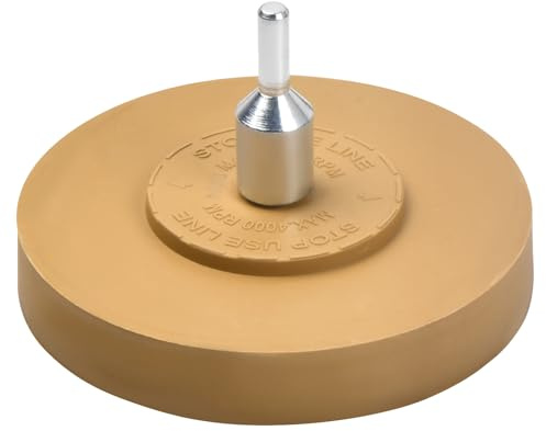Daelesr Rimuovi Adesivo Gomma da Cancellare, Decal Eraser, Ruota per Rimozione di Decalcomania, con Adattatore, per Rimuovere Pellicole e Residui di Colla su Veicoli Auto o Moto, Dia 100mm (4)