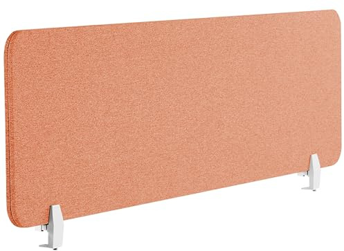 Schreibtisch Trennwand Akustik Polster rot 130 x 40 cm Schallschutz Wally