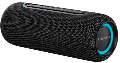 Kruger & Matz Altavoz Bluetooth Inalámbrico Calle KM0563 Potencia 20 W Función TWS Retroiluminación RGB Protección IPX5 Negro