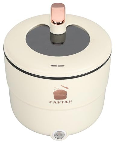 Olla Arrocera Eléctrica, Olla Arrocera Pequeña de 1,8 L con Olla Interior Antiadherente y Taza Medidora, Máquina para Hacer Arroz, Vaporizador de Arroz, Multicocina para Sopas,