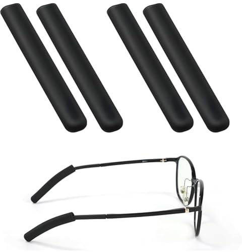 JYTDBCS 4pcs Eye Glasses Ear Cushion for Glasses anti slip glasses grips Grip Anti-Slip Elastic Comfort Temple Sleeves Eyewear Retainer Tip Glasses Ear Grips Eye Glasses Ear Grip