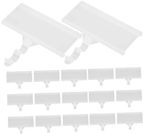 GRADENEVE 20stücke Preisetikettenhalter Für Regale Clip Labels Für Supermärkte Geschäfte Einzelhandel Transparente Etiketten Für Einfache Produktkennzeichnung Und Organisation