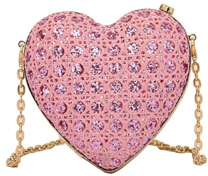 YENVWG Stilvolle Umhängetasche, trendige Handtasche, Umhängetaschen, Abendtasche, für formelle Anlässe, rose