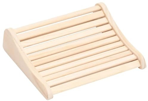 Homgoday Poggiatesta per sauna, in legno massello, in legno di pino, accessori per sauna, casa