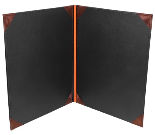 DOITOOL Leather Diploma Cover Certificate Folder A4 Size Degree Holder Protects Graduation Certificate Holder Cover，32.5 * 24.5 * 1cm Black