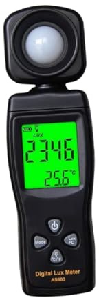 NUOBESTY Handheld Luxmeter Hochpräziser Lichtmessgerät mit LED Display für Fotografie Garten Innenräume Tragbares Photometer für Präzise Lichtmessung