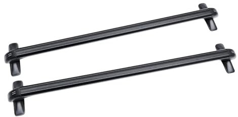 Barras Techo Portaequipajes De Techo para Coche 2 Unidades 100 Cm De Aluminio con Barra Transversal Y Cerradura para Coches De 4 O 5 Puertas Color Negro Baca Coche