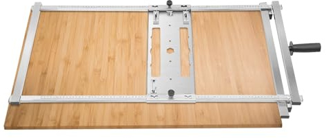 Stainless Steel Circular Saw Trimmer, Cutting Machine Edge Guide Positioner Tool Adjustable Positioning Cutting Board Woodworking Cutting Machine Portable Table Saw Fence Rail
