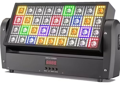 YXZQLOZ Écran Laser Swing LED stroboscopique lumière RGBW contrôle de Point de fête scène Faisceau Teinture tête Mobile Effet lumière