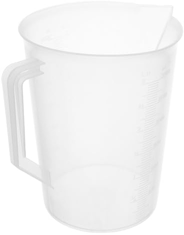 JHKNNK Misurino per Olio Trasparente 3000 Ml Manico Ergonomico, Tazza Graduata di Grande Capacità per Dosaggio Preciso, Contenitore di Misurazione per Officine e Uso Domestico