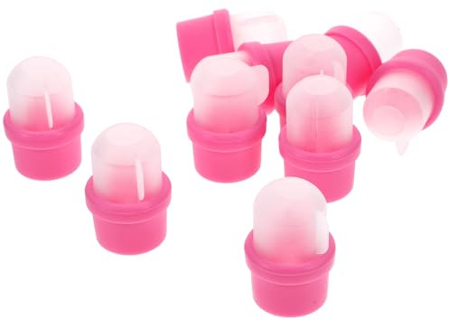 DONFAMDS Set 20 Pezzi di Clip in Silicone Lavabili e Disinfettabili Riutilizzabili per Rimozione Gel Unghie per Uso Domestico e Salone