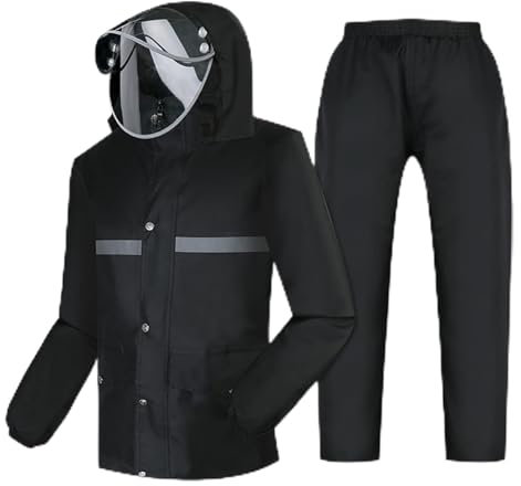 Damen Motorrad Regenmantel Radregenmantel Und Regenbekleidung Innen Atmungsaktiv Mit Reflektierendem Klebeband Regenmäntel Für Männer Und Frauen Werden Zum Motorradfahren, Für Outdoor-Sportarten