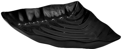 Plat Melamine Noir Ondule 1/4 De Rond - L2G
