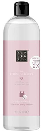 RITUALS Handseife Nachfüllpackung von The Ritual of Sakura, 600 ml – Mit Reismilch & Kirschblüte – Hautpflegende & Hauterneuernde Eigenschaften