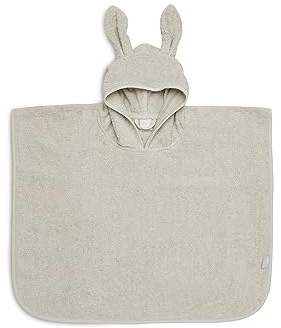 Jollein Poncho da bagno, 65 x 62 cm, asciugamano con cappuccio, beige | 533-550-00093