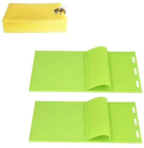 Fyearfly Bivax-formad, 2 st silikonbivax-bladsform, bivax, foundation, pressform, biodlarutrustning