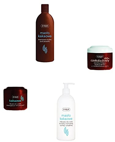 Auto-schmuck ® Ziaja Kosmetik Sets, Gesichtscreme, Tagescreme, Nachtcreme, Augencreme, Gesichtswaschgel, Handcreme, Körperbutter, Körpermilch, Körperbalsam, (Kakao Korperset)