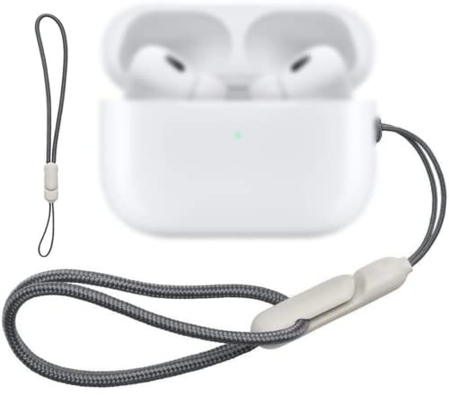 2 st snodd, handhandledsremmar anti-fall och anti-tappa för hörlurar, iPhone, kamera, nycklar, nyckelring och andra bärbara föremål (grå)